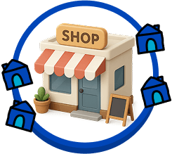 いつものお店が、$活スポットに変身!